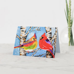 Weihnachts-Kardinal Feiertagskarte