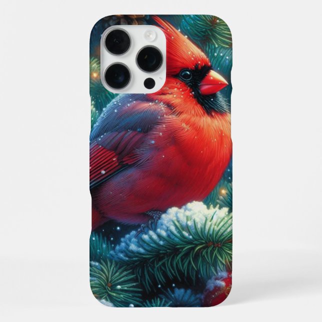 Weihnachts-Kardinal iPhone Hülle (Rückseite)