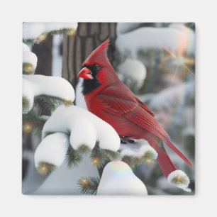 Weihnachts-Kardinal Magnet