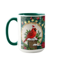 Weihnachts Kardinal Tasse | Roter Vogel Urlaub Kaf