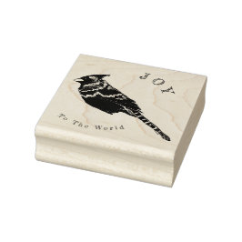 Weihnachts-Kardinal~ Wörter oder keine Wörter~ Per Gummistempel