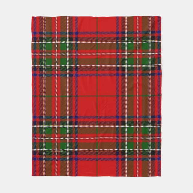 Weihnachts Kariert Fleece Blanket (Vorderseite)