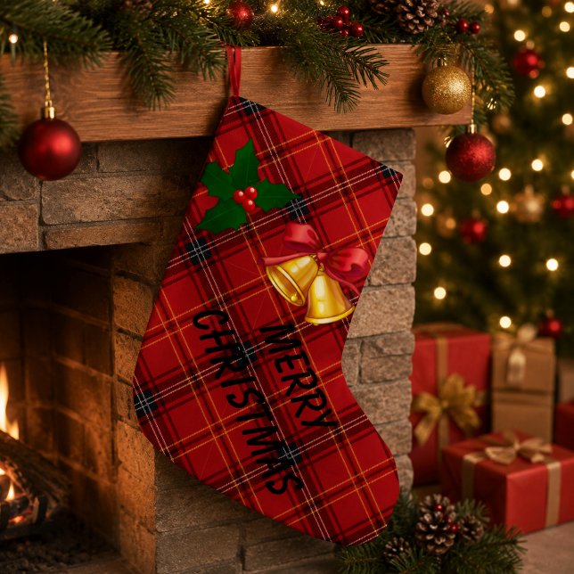 Weihnachts-Kariert Kleiner Weihnachtsstrumpf (Von Creator hochgeladen)