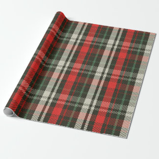 Weihnachts Kariertes Tartan Muster Geschenkpapier