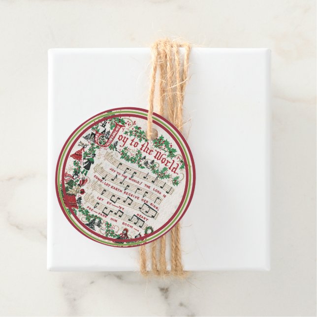 Weihnachts-Karol-Freude für die Weltklassik Geschenkanhänger (Beispiel)