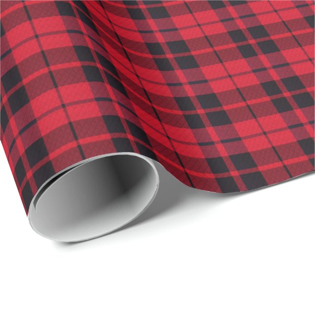 Weihnachts-Karomuster-Geschenkpapier Geschenkpapier (Rolleneckpunkt)