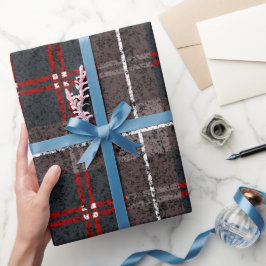Weihnachts-Karomuster-Wrapierpapier Geschenkpapier