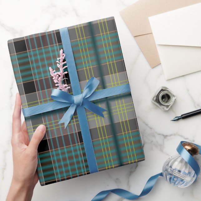 Weihnachts-Karomuster-Wrapierpapier Geschenkpapier (Schenken)