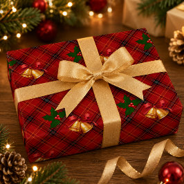 Weihnachts-Karopapier Geschenkpapier