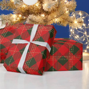 Weihnachts-Karopapier Geschenkpapier