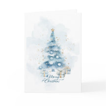 Weihnachts-Karte gefaltet