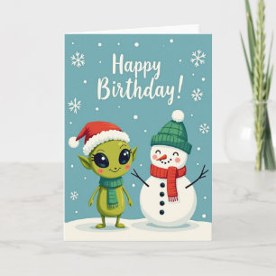 Weihnachts-Kartenmotiv mit Wintertier Karte