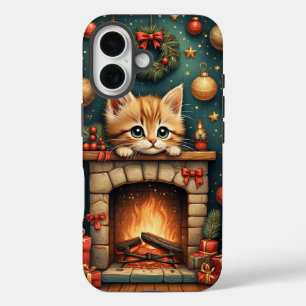 Weihnachts Kätzchen  iPhone 16 Hülle