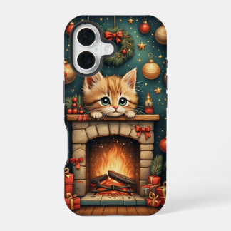 Weihnachts Kätzchen  iPhone 16 Hülle