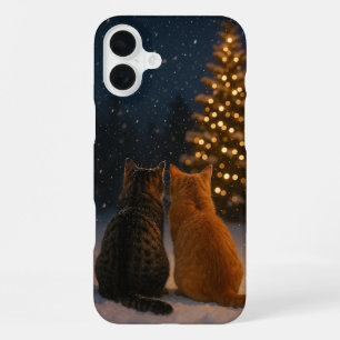 Weihnachts-Katzen-Paar iPhone-Hülle 16 Plus iPhone 16 Plus Hülle