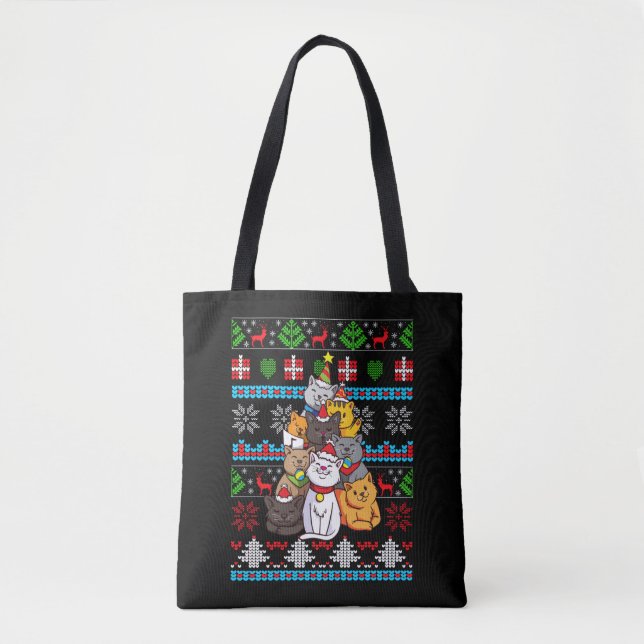 Weihnachts-Katzenbaum-Geschenk (Vorderseite)