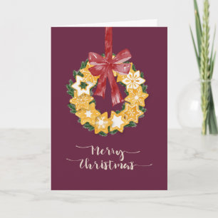 Weihnachts-Keks mit tiefer Erde Feiertagskarte