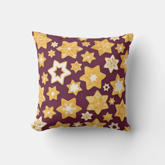 Weihnachts-Keks mit tiefer Erde Kissen (Vorderseite)