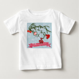 Weihnachts-Keramik Baby T-shirt
