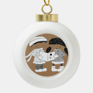 Weihnachts-Keramik Ball Ornament