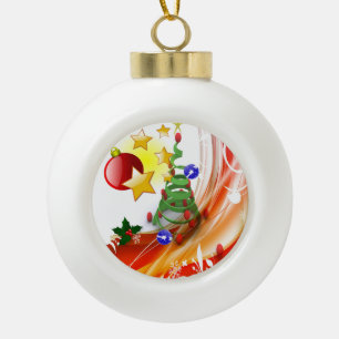 Weihnachts-Keramik Ball Ornament