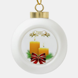 Weihnachts-Keramik Ball Ornament, glückliche Ferie Keramik Kugel-Ornament