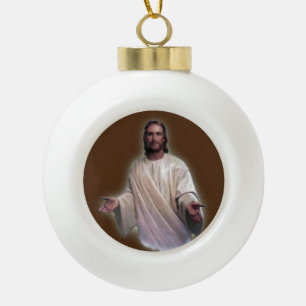 Weihnachts-Keramik-Ball-Ornament, Jesus Christus Keramik Kugel-Ornament