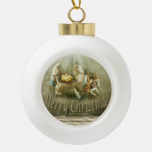Weihnachts-Keramik-Ball-Ornament, Jesus Christus Keramik Kugel-Ornament
