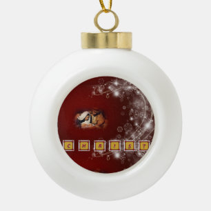 Weihnachts-Keramik-Ball-Ornament, Jesus Christus Keramik Kugel-Ornament