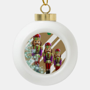 Weihnachts-Keramik Ball Ornament, Soldat Keramik Kugel-Ornament