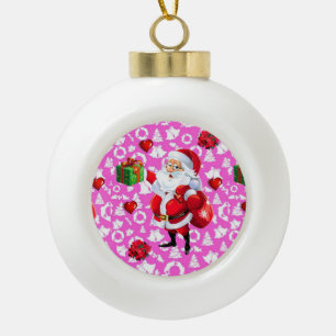 Weihnachts-Keramik Ball Ornament, Weihnachten Keramik Kugel-Ornament