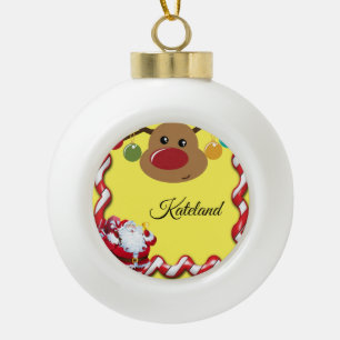 Weihnachts-Keramik Ball Ornament, Weihnachten Keramik Kugel-Ornament