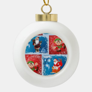 Weihnachts-Keramik Ball Ornament, Weihnachten Keramik Kugel-Ornament