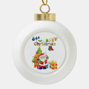 Weihnachts-Keramik Ball Ornament, Weihnachten Keramik Kugel-Ornament