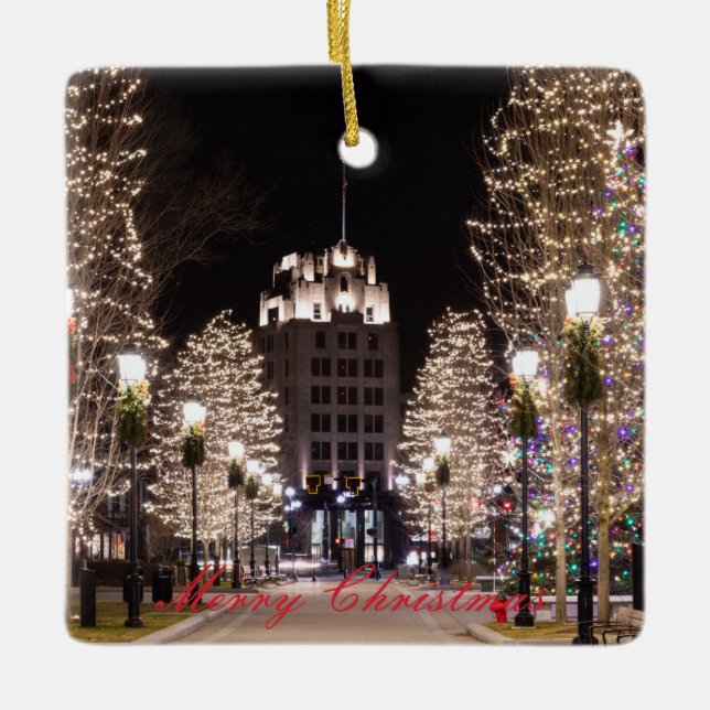 Weihnachts-Keramik Ornament (Vorderseite)