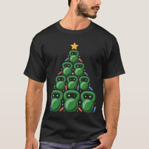 Weihnachts-Kettlebell-Baum-Gym-Fitness-Workout Xma T-Shirt