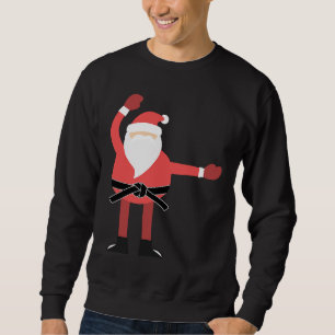 Weihnachts Kickmas Frohe Kick Mas Karate Santa Cla Sweatshirt