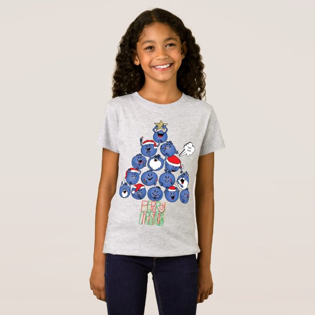 Weihnachts-Kids' Tee-Shirt "Berry Christmas" T-Shirt (Vorne ganz)