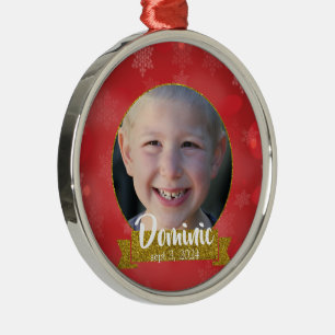 Weihnachts-Kid's verlorener First Tooth Keepake Ornament Aus Metall