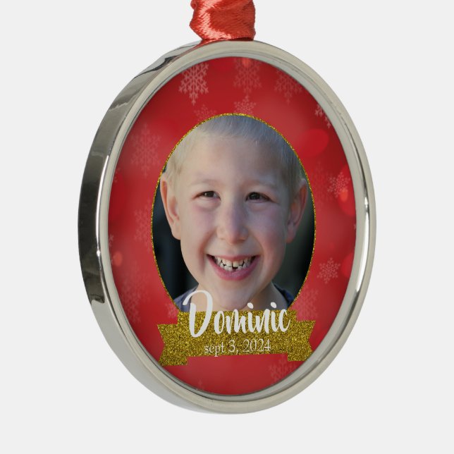 Weihnachts-Kid's verlorener First Tooth Keepake Ornament Aus Metall (Rechts)