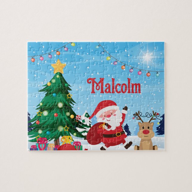 Weihnachts-Kindernahrung Puzzle (Horizontal)