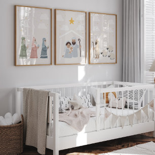 Weihnachts-Kinderzimmerplakat Bilderwand Sets