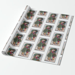 Weihnachts-Kiss-Wrapping Paper Geschenkpapier