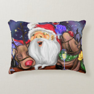 Weihnachts-Kissen-Geschenk Weihnachtsmann und Rent Dekokissen