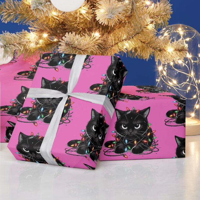 Weihnachts-Kitty Geschenkpapier (Feiertage)