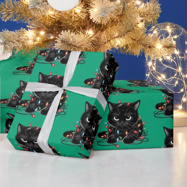 Weihnachts-Kitty Geschenkpapier (Feiertage)