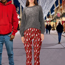 Weihnachts-Klassiker Rot Leggings