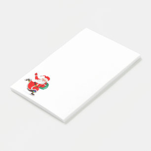 Weihnachts-Klebezettel Santa mit Geschenken Post-it Klebezettel