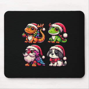Weihnachts kleine Helfer Süße Tier Weihnachtskolle Mousepad