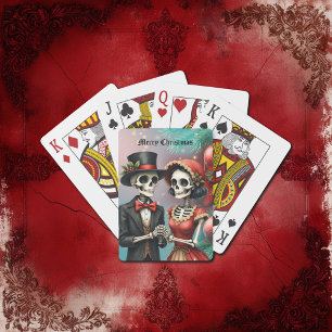Weihnachts-Knochenromanze, Ein festliches Skelett- Spielkarten